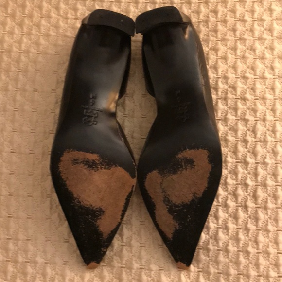 DKNY dark purple pointed toe textured pumps - Picture 5 of 5